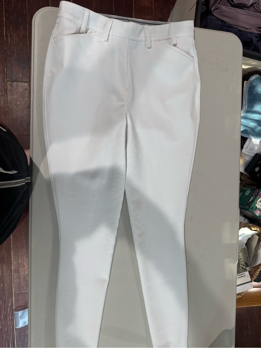 White Ariat show breeches